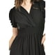 thumbnail image 4 of Vestido largo manga volantes Roman Fashion /Juvenil, 9940-SO (Negro) negro G, 4 of 5