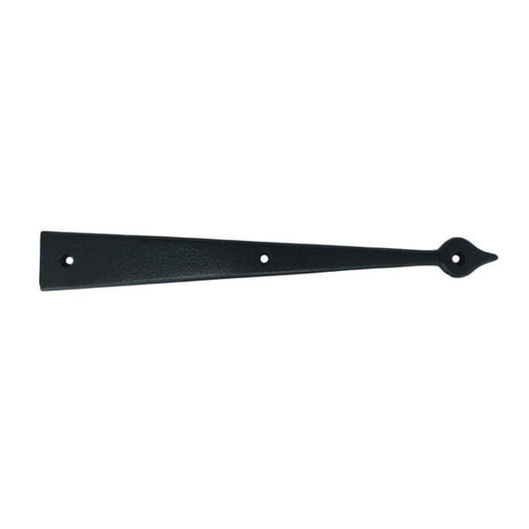 Wood Shutter Hardware 30-14-88646 Medium Faux Strap Hinge, Black