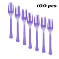 thumbnail image 6 of ELEGANI Heavy Weight Disposable Forks 100 Count | Durable and Reusable for Any Occasion- Purple, 6 of 7