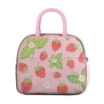 thumbnail image 2 of Lunch Bag Women Lunch Bag with Front Pocket Portable Large Cooler Tote for Healthy Eating Enthusiasts with Side Pockets for Work Office Picnic Strawberry (36)-new_30, 2 of 7