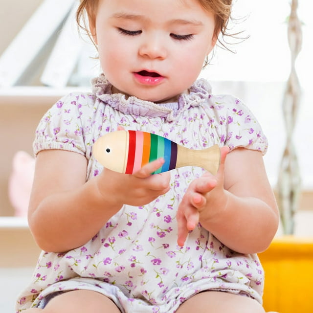 OULII 2 Ensembles de Jouets Musicaux en Forme de Poisson pour Instruments de Percussion pour l'Éducation Musicale de la Petite Enfance
