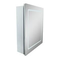 thumbnail image 5 of Bellaterra Home 808082-MC 24 in. Rectangular LED Illuminated Mirrored Medicine Cabinet, Silver, 5 of 5