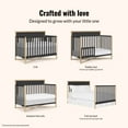 thumbnail image 6 of Dream On Me Owen 5-in-1 Convertible Crib, Greenguard Gold & JPMA Certified, Converts from Baby Crib to Toddler Bed, Kids Bed and Full Size Bed, Matte Black, 6 of 10