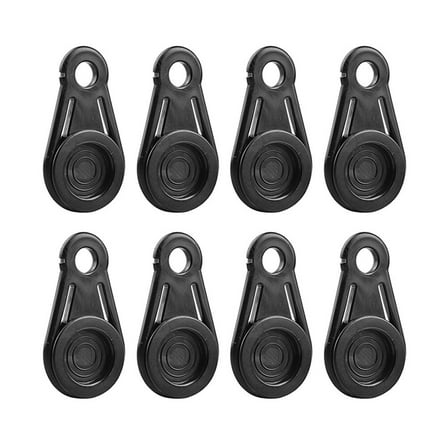 8 Pcs Disc Buckle Rope Fixing Bungee Cord Lightweight Tarp Clips