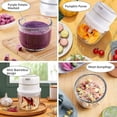 thumbnail image 5 of Mini Electric Chopper, Food Chopper Vegetable Chopper Processor With 300ml Glass Bowl, 5 of 5
