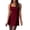 Red, variant on Cekizud Summer Dresses for Women Square Neck Sleeveless A-Line Mini Dress for Work Office Party,Sizes S-2XL