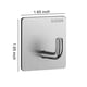 thumbnail image 5 of Colgador de gancho de pared Advancent soporte adhesivo acero inoxidable, 5 of 6