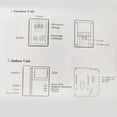 thumbnail image 3 of Wired Video Intercom Doorbell System, Anti Interference Adjustable Night Vision 4.3 Inch Color Digital LCD Visual Intercom Doorbell Monitor Video Door Phone Bell Kits, 3 of 7