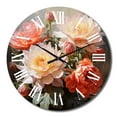 thumbnail image 2 of Designart "Coral Cactus love expression" Floral Oversized Wall Clock, 2 of 5