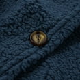 thumbnail image 6 of up to 60% off Gifts Sherpa Jacket for Women Winter Fluffy Fleece Coat for Women Plus Size Casual Solid Plush Sweatshirt Outwear Long Sleeve Open Button Sweater Coat with Pocket Jacket Holiday, 6 of 7