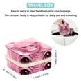 thumbnail image 5 of Pink Monkey Travel Portable Decorative Box - Square Jewelry Storage and Organizer Box for Rings, Earrings, Necklaces, and Bracelets - Suitable for Girls and Women - Necklace Organizer Box, 5 of 6