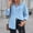 Light Blue, variant on Women's Lightweight Denim Jacket Solid Color With Button Pocket Long Sleeve Casual Blouse Look