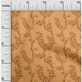 thumbnail image 2 of oneOone Viscose Jersey Dark Peach Fabric Asian Floral Block Sewing Material Print Fabric By The Yard 60 Inch Wide, 2 of 4