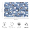 thumbnail image 3 of Dog with Woof and Bark Bathroom Rugs Mat,Non Slip Microfiber Bathroom Rug,Rubber Backing,Soft Bathroom Mats for Bathroom Floor,Tub and Shower,17x27in(43x68cm), 3 of 5