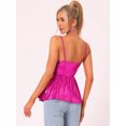 thumbnail image 3 of Camisola de Fiesta para Mujer sin Mangas Camisola de Color Brillante Rosa caliente XS, 3 of 6