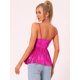 thumbnail image 3 of Camisola de Fiesta para Mujer sin Mangas Camisola de Color Brillante Rosa caliente XL, 3 of 6