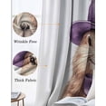 thumbnail image 3 of Spring Groundhog Festival Kitchen Curtains Carrot Pastoral Country Animal Cafe Short Curtains for Bathroom Blackout Window Curtain Small Window Treatment Drapes for Bedroom Living Room 52"x45"x2, 3 of 9