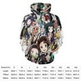 thumbnail image 2 of Demon Slayer Family Adult Sweater Pullover Hoodie 3D Printed Loose Hooded Long Sleeved Jackets Tops, 2 of 8