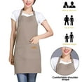 thumbnail image 4 of Delantal de mujer Delantal de hombre Delantal de cocina ajustable de lona para barbacoa Chef Artista de cocina, 4 of 7