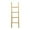 Brown Handmade 4 Rung Solid Rectangle 18" x 2" x 59", variant on DecMode Teak Modern White Ladder Wooden Rack, 18"W x 59"H