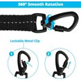 thumbnail image 4 of Long Dog Leash 15 FT: Heavy Duty Rope Leashes for Dogs Training with Swivel Lockable Hook Reflective Threads Bungee and Padded Handle - Dog Lead for Large Small Medium Dogs Outside Walking Hiking Blue, 4 of 6