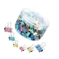 thumbnail image 1 of keepw 150 Pieces Office Supply Clip Wear-resistant Accessories Paper Organizer Study Colorful Metal Binder Clips Company Holder Colorful, 1 of 6