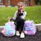 thumbnail image 2 of EeaseMX Mochila de peluche colorida para niños con forma de unicornio, mochila escolar de moda con dibujos animados para niñas., 2 of 8