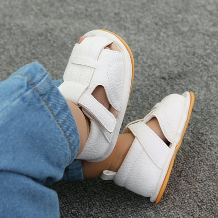 

NEGJ Baby Boys Girls Sandals Soft Non-Slip Rubber Sole Prewalker Flat Walking Shoes