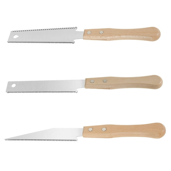 Sutowe 3 Pcs Precise Cutting Hand Saw Fine Handsaw with Ergonomic Wood Handle Enduring Woodworking Hand Saw for Woodworking