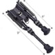 thumbnail image 3 of Foldable Rifle Bipod - Adjustable Hunting Swivel Mount, 3 of 5