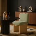 thumbnail image 2 of Meridian Furniture Shaw Mint Chenille Fabric Upholstered Dining Chair, 2 of 9