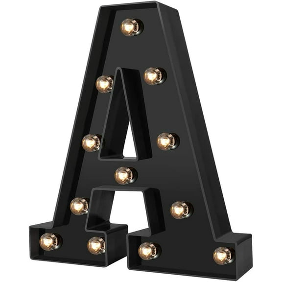 LINLIN LED Letter Lights, Alphabet Marquee Letters Sign LED Marquee Number Lights Sign for Night Light Christmas Valentine Wall Table Decor