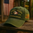 thumbnail image 6 of 1776-2026 Baseball Cap United States 250th Anniversary Eagle Handmade Embroidery Hat for Men Women Adjustable, 6 of 8