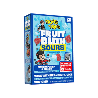 FruitBlox Ninja Kidz Juicy Tropical Gummy Blocks, Kids Fruit