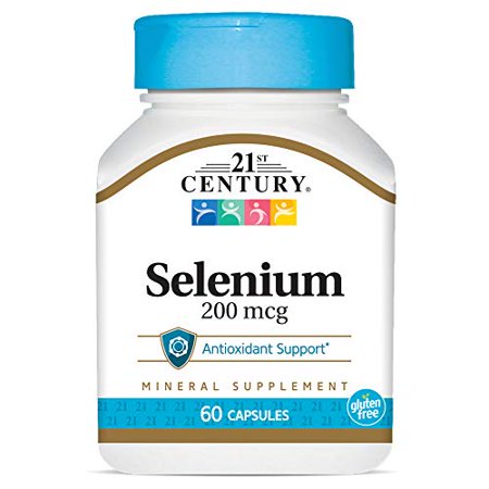 21st Century Selenium 200 Mcg Capsules, 60 Count, 6 Pack