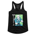 thumbnail image 1 of Street Fighter Ken Black Junior Women's Racerback Tank Top T-Shirt, 1 of 2