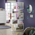 thumbnail image 4 of Gymax 2 PCS 5 Cubes Ladder Shelf Freestanding Bookshelf Display Rack Bookcase White, 4 of 10