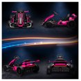 thumbnail image 2 of Aosom 24V 7.5 MPH Electric Go Kart with Adjustable Seat, Drifting Car Battery Powered Ride on Toy Outdoor with Slow Start, Button Start, Music, Honking Horn, Lights, for 6-12 Years Old, Pink, 2 of 9