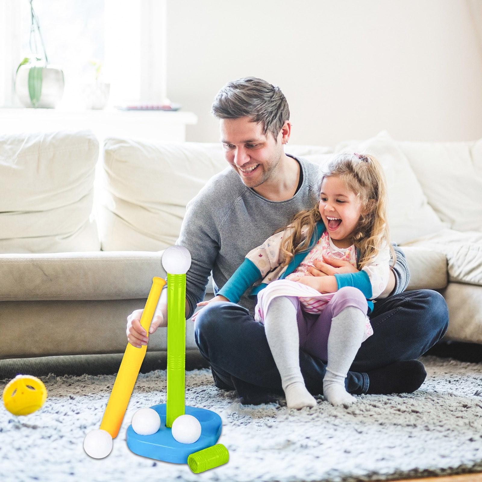 RUIG Toddler Tball Set Kids Baseball Batting Tee + Stand Set for Youth + Toddlers - Youth Baseball, Softball + Teeball Hitting Tee Set for Boys + Girls