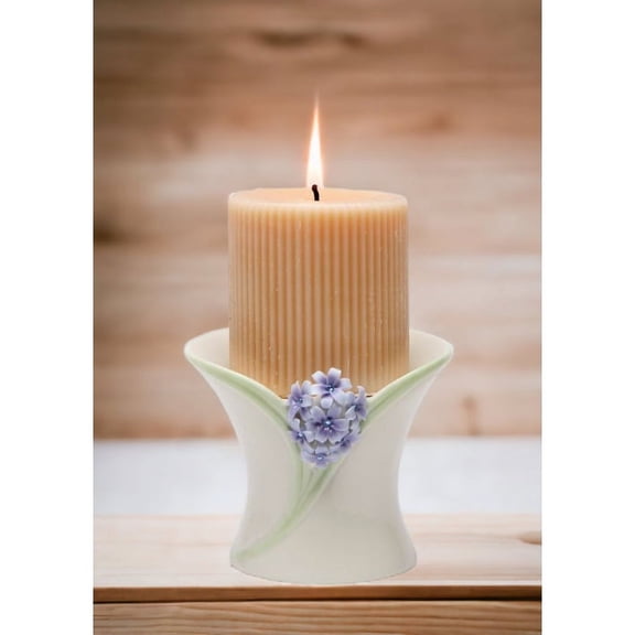 Ceramic Hyacinth Flower Candle Holder 5x5x4  Mom