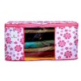 thumbnail image 4 of Kuber Industries Flower Printed Non Woven 6 Pieces Saree Cover and 6 Pieces Underbed Storage Bag, 4 of 6