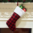 thumbnail image 4 of Classic Christmas Stocking. Red Christmas Tree Hanging Stockings with White Snowflakes Decoration for Family Christmas Holiday Xmas Gift (Small 9 Inch), 4 of 6