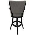 thumbnail image 2 of Classic Solid Wood Bar Stool 30" Seat - Mojave Gray Fabric - Black Frame, 2 of 3