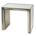 thumbnail image 2 of HomeStock Coastal Cool 27.3 x 16.2 x 24 Inch Silver Nesting Side Table Set of 2 with Mirrored Wood Frame and Elegant Glass Inserts for Living Spaces, 2 of 6