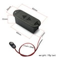 thumbnail image 4 of 9V Professional Battery Holder Case for Active Guitar Bass Pickup Use With Battery Cable(Black), 4 of 7