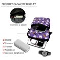 thumbnail image 4 of Eheartsgir Ghost Bat Design Lightweight Crossbody Bag, Polyester Crossbody Purse Back Zipper Pocket Phone Purse Bags for Shop Hiking, 4 of 7