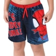 thumbnail image 2 of Marvel Boys Swim Trunks - Spider-Man Hulk Quick Dry Swim Shorts for Boys with Inner Mesh Lining, 2 of 7