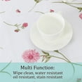 thumbnail image 6 of Unique Bargains Vinyl Rectangle Table Cover Floral Pattern Tablecloth 41" x 60", 6 of 8