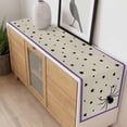 thumbnail image 4 of Halloween Table Runner - 48 Inch Long, Kitchen Dining Table Runner Dresser Scarves, Purple Beige Spi-der Stars Halloween Farmhouse Decor for Coffee Tables Wedding Party Banquet, 4 of 8