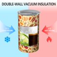 thumbnail image 2 of 20oz Coffee Tumblers Autumn Fall Leaves Pattern Stainless Steel Vacuum Insulated Travel Tumbler Coffee Cups Mug with Lid and Straw with Cleaning Brush for Cold & Hot Drinks, 2 of 5
